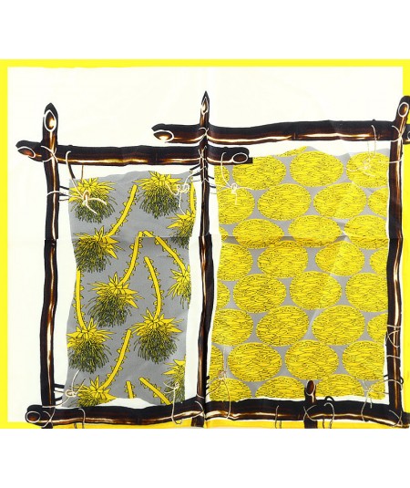 MARCO MAZZINI Női selyemsál 53 x 53 cm | sárga