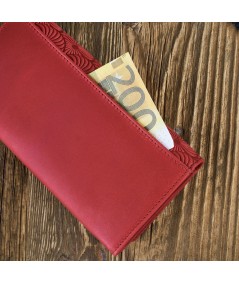 PAOLO PERUZZI Női bőr pénztárca geometrikus mintákkal IN-58-RD | Piros