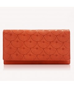 PAOLO PERUZZI Női bőr pénztárca geometrikus mintákkal IN-58-OR | narancs