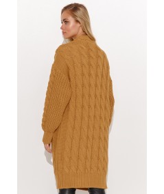 Macadamia női gombos pulóver S134 | réz