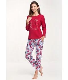 Luna Női pizsama | Burgundia