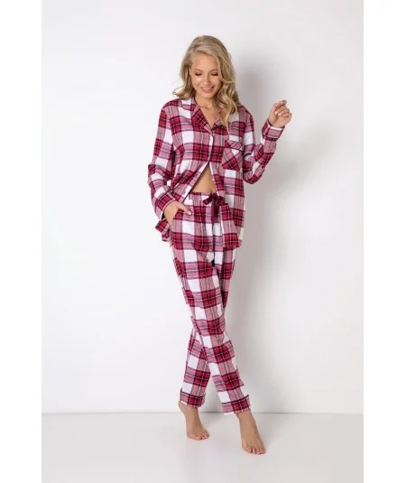 Aruelle Női flanel pizsama Nelly | Piros