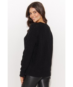 Naminou Női kötött pulóver NU_S97 | fekete