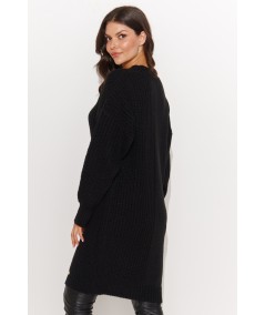 Naminou Női hosszú pulóver NU_S92 | fekete