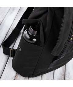 PAOLO PERUZZI Férfi hátizsák szett + laptoptáska ZUP-93-BL | fekete