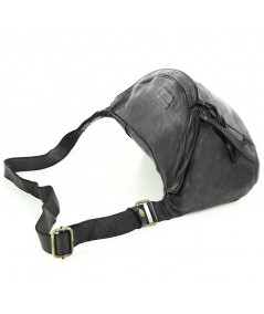 Marco Mazzini Bőr crossbody táska | fekete