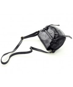 Marco Mazzini Bőr crossbody táska | fekete