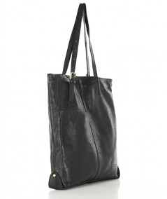 MARCO MAZZINI Shopper táska zsebekkel | fekete