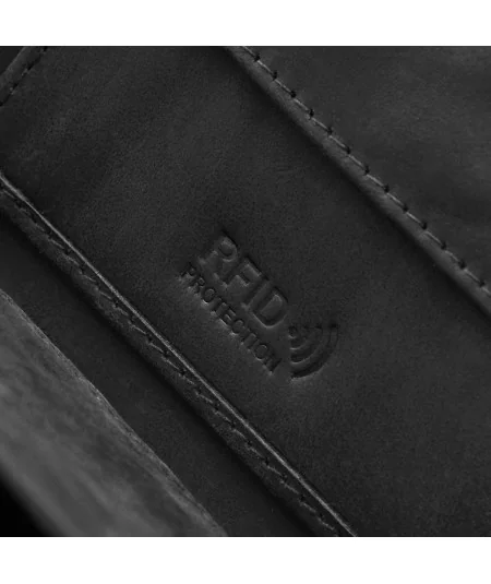 PAOLO PERUZZI Férfi bőr pénztárca RFID-vel | sötétkék
