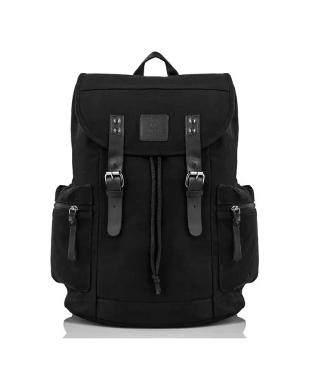 Paolo Peruzzi Férfi hátizsák + pénztárca T-04 VINTAGE | fekete