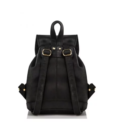 Paolo Peruzzi női bőr hátizsák + női bőr pénztárca | fekete