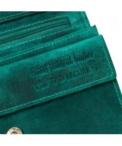 PAOLO PERUZZI Női bőr pénztárca | zöld