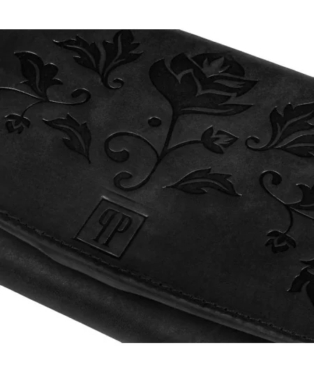 PAOLO PERUZZI női bőr pénztárca Vintage | fekete