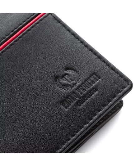 PAOLO PERUZZI Férfi RFID bőr pénztárca | Piros
