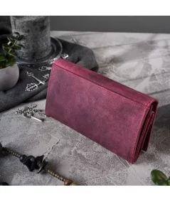 PAOLO PERUZZI Bőr pénztárca motívummal | rózsaszín