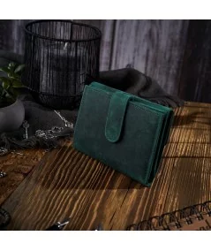 PAOLO PERUZZI Női bőr pénztárca RFID-vel | zöld