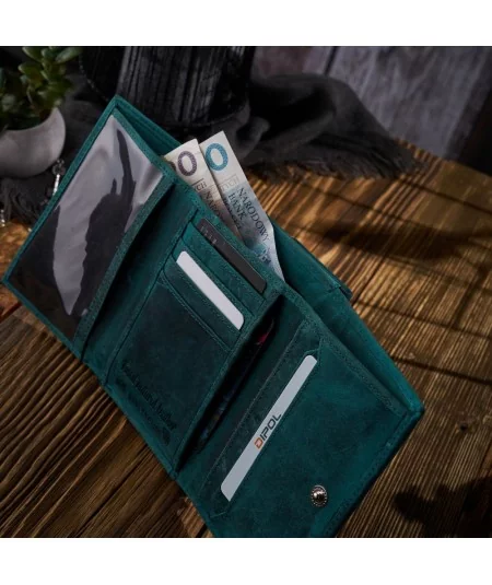 PAOLO PERUZZI RFID női bőr pénztárca | zöld