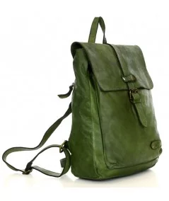 MARCO MAZZINI Női bőr hátizsák Handmade | zöld