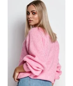 Női pulóver S114 | rózsaszín