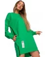 MOE hosszú ujjú tunika ruha | zöld