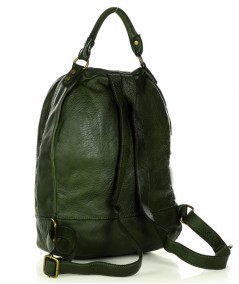 MARCO MAZZINI Női bőr hátizsák handmade klasszikus | zöld