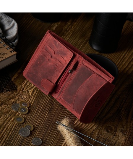 Paolo Peruzzi Női bőr pénztárca és kulcstartó készlet | piros