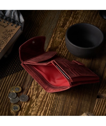 Paolo Peruzzi Női bőr pénztárca és kulcstartó készlet | piros